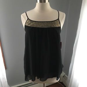 *NEW* Mossimo black\gold dress tank top